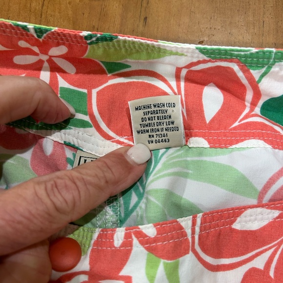 LL Bean Cropped Tropical Print Pants - Picture 6 of 6